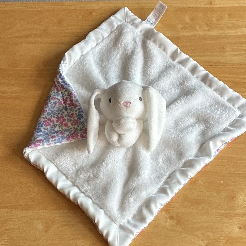Carter's Just One You Bunny Lovey Security Blanket Plush Satin Soft